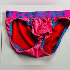 Andrew Christian pink briefs